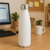 Garrafa Térmica Aço Inox Cores Tons Pastel De 500ml Com Dupla Camada De Isolamento