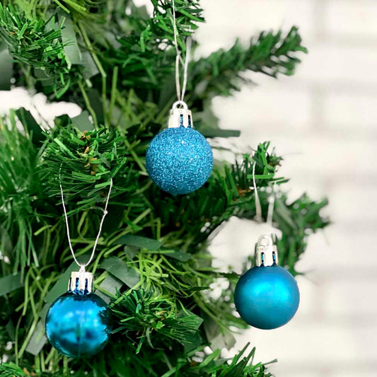 Bola Natal Nº3 Azul Com 15