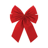 Laço De Natal Decorado Glitter 20Cm