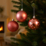 Anúncio Bola De Natal Clássica Glitter, Fosca, Lisa Pequena/Média/Grande