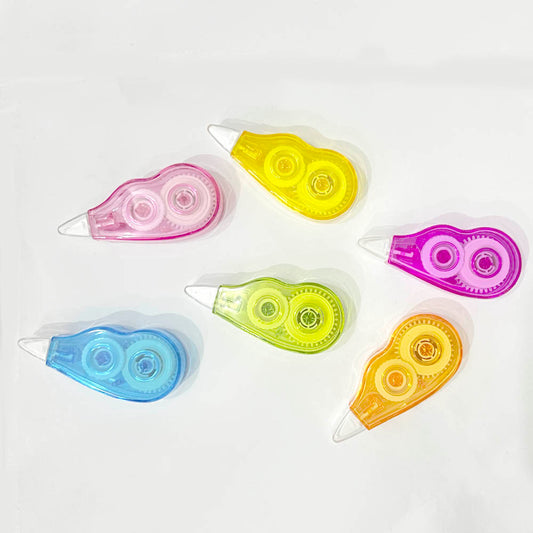 Kit Com 6 Corretivos Em Fita Ergonômico Colorido