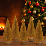 Anúncio Kit Com 10 Mini Árvore De Natal Pinheiro Enfeite Decoração Casa