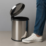Anúncio Lixeira Inox Com Pedal e Cesto Interno Removível 5 Litros/8 Litros Para Cozinha Banheiro Escritório
