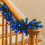 Pisca-pisca 200l led azul 8 funções