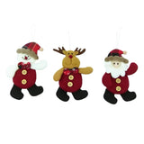 Enfeite De Natal Papai Noel Feltro Decoração Pendente Árvore