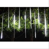 Cascata De Natal Bastão Sequencial 8 Tubos Pisca Pisca 240 Leds Branco Iluminação Bivolt