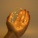 Fio De Fada Branco Quente 50 Leds Fixo Com 5 Metros