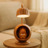 Luminária Decorativa Led Capivara Na Toca Recarregável Com 2 Níveis De Iluminação