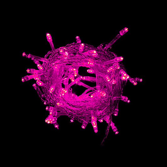 Pisca-Pisca 100L Led Rosa 127V