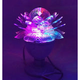 Luminária Decorativa Led Flor de Lótus Giratória