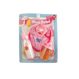 Kit Para Bonecas Meu Bebê Babador + Acessórios