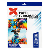 Papel Fotográfico A4 Brilhante 150g/180g – 20 E 50 Folhas Make+ Print