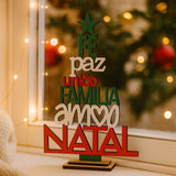 Enfeite Árvore de Natal Com Frases