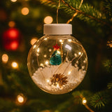 Cortina De Natal 160 Leds 3m Com Bolas Pisca Pisca 8 Funções Bivolt Branco Quente Iluminação E Decoração