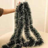 Festão De Natal Decoração Natalina Arvore De Natal Verde Branco Opaco