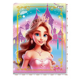 Caderno Universitário Brochura Grande Princesas Princy 96 Folhas