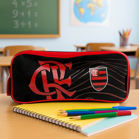 Estojo Escolar Duplo Flamengo Clube De Regatas