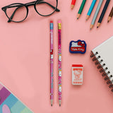 Kit Escolar Hello Kitty Com Lápis Borracha e Apontador Leo&Leo
