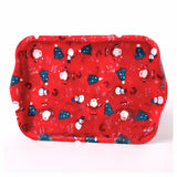 Bandeja Natalina Decorada Retangular 24cm