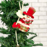 Enfeite de Natal Pendente Papai Noel Feltro Com Guizo 24Cm