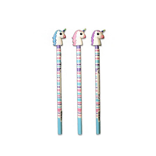 Lápis Com Borracha Unicórnio Sertic