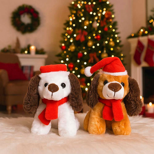 Cachorrinho De Pelúcia Natalino 13cm