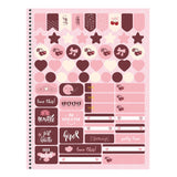 Caderno Grande Universitário Sweet Cherry Cereja Capa Dura 10 Matérias Animativa