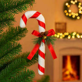 Bengala Natalina Decorada Com Pinha 30cm