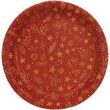 Bandeja Natalina Vermelha Decorada Retangular/Redonda/Oval