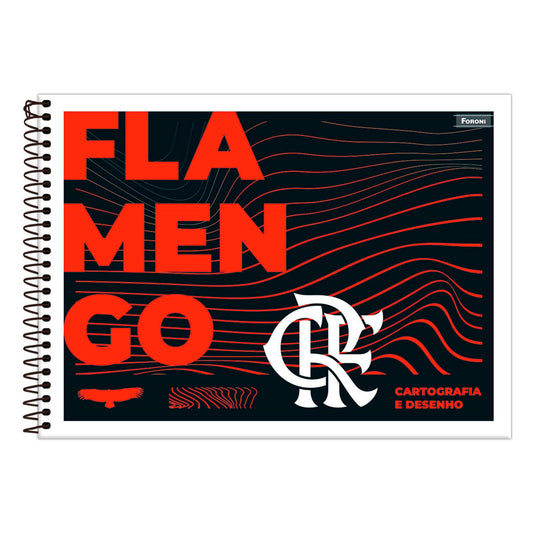 Caderno De Desenho E Cartografia Flamengo 80F Foroni