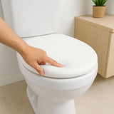 Assento Vaso Sanitário Oval Almofadado Com Tampa