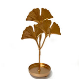 Porta Joias Decorativo Metal Folha