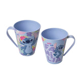 Caneca Plástica Stitch e Angel 360ml