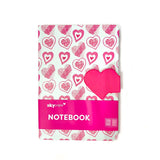 Caderno Pequeno Com Imã De Coração SkyPaper