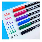 Marcador Brush Acqua Com 6 Cores Básicas Sertic