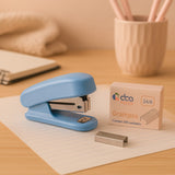 Kit Mini Grampeador Com Refil 200 Grampos Rosa ou Azul