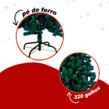Árvore De Natal 1,50M Luxo