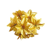 Flor De Natal Dourada/Prata