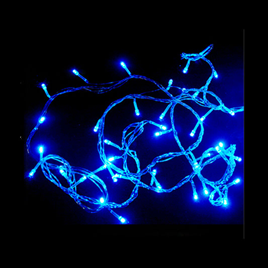 Pisca-pisca 200l led azul 8 funções