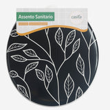 Assento Vaso Sanitário Oval Almofadado Com Tampa