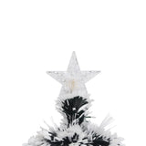 Árvore De Natal Nevada Luxo 60cm Fibra Ótica Led Bivolt Decoração