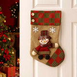 Enfeite De Natal Bota Decorativa Papai Noel E Boneco De Neve