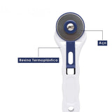 Estilete Rotativo Lâmina Com 28mm Para Corte De Papel Tecido Couro Vinil Yins Paper