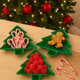 Kit Prato De Natal Árvore 20cm Com 3 Decorativo Vermelho/Verde