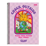 Caderno Universitário Capa Dura Cliff Girl 10 matérias Foroni