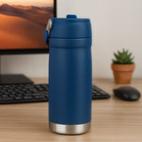 Garrafa Térmica Em Aço Inox Com Bico Flip E Alça Para Transporte 680ml