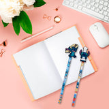 Kit Lápis Stitch Com Ponteiras Decoradas Molin