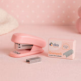 Kit Mini Grampeador Com Refil 200 Grampos Rosa ou Azul