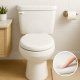 Assento Vaso Sanitário Oval Almofadado Com Tampa