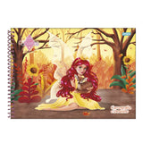 Caderno de Desenho Espiral 80 Folhas Fadas Jandaia